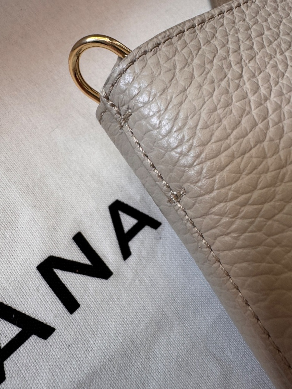 Complete Set: CUYANA System Tote & Leather Organizer | Stone Pebbled Leather - Picture 5 of 16